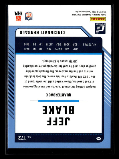 2024 Donruss #172 Jeff Blake Press Proof Red