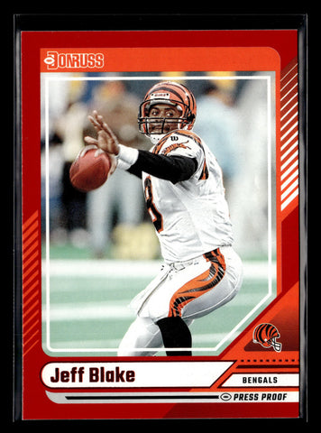 2024 Donruss #172 Jeff Blake Press Proof Red