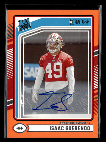 
2024 Donruss #336 Isaac Guerendo Rated Rookies Auto