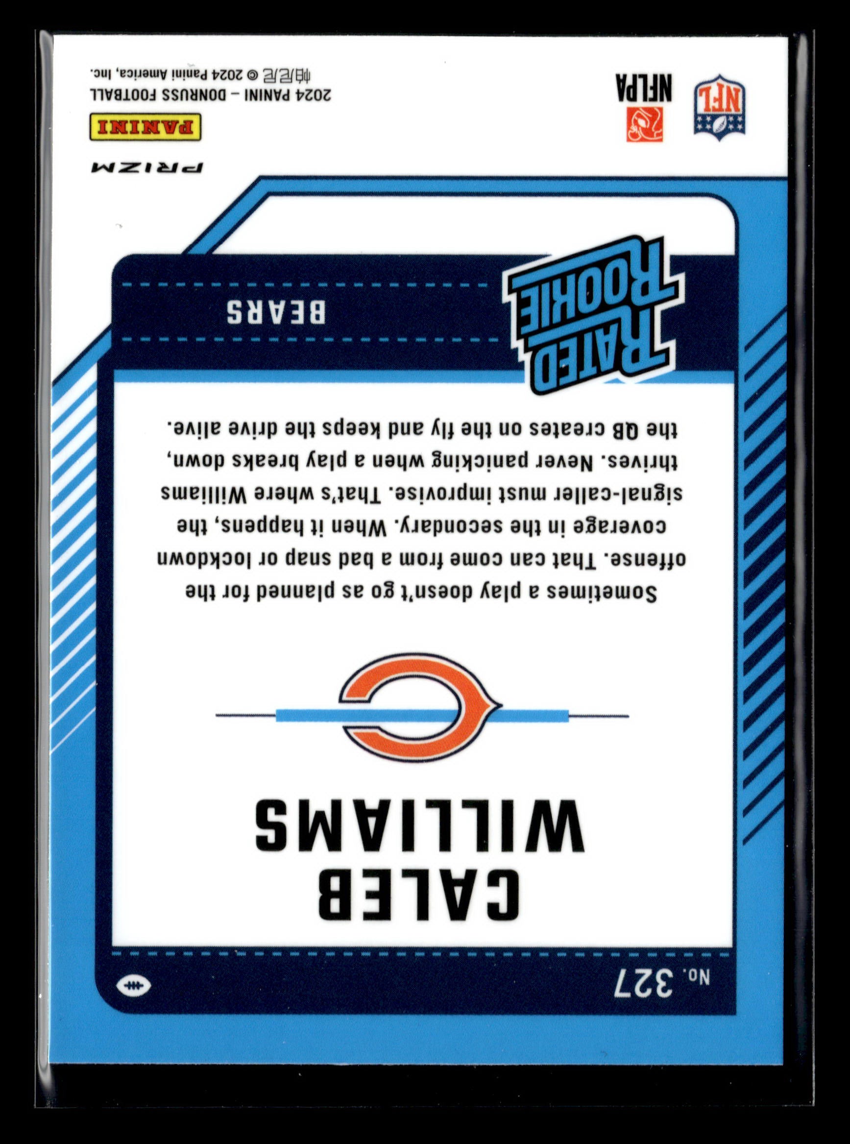 2024 Donruss #327 Caleb Williams HOLO