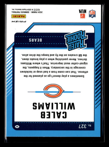 
2024 Donruss #327 Caleb Williams HOLO