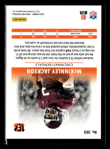 
2024 Panini Prestige #369 McKinnley Jackson Diamond Xtra Points