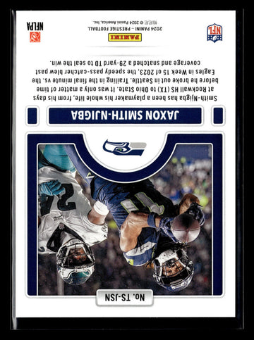 
2024 Panini Prestige #TS-JSN Jaxon Smith-Njigba Time Stamped