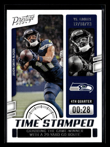 
2024 Panini Prestige #TS-JSN Jaxon Smith-Njigba Time Stamped