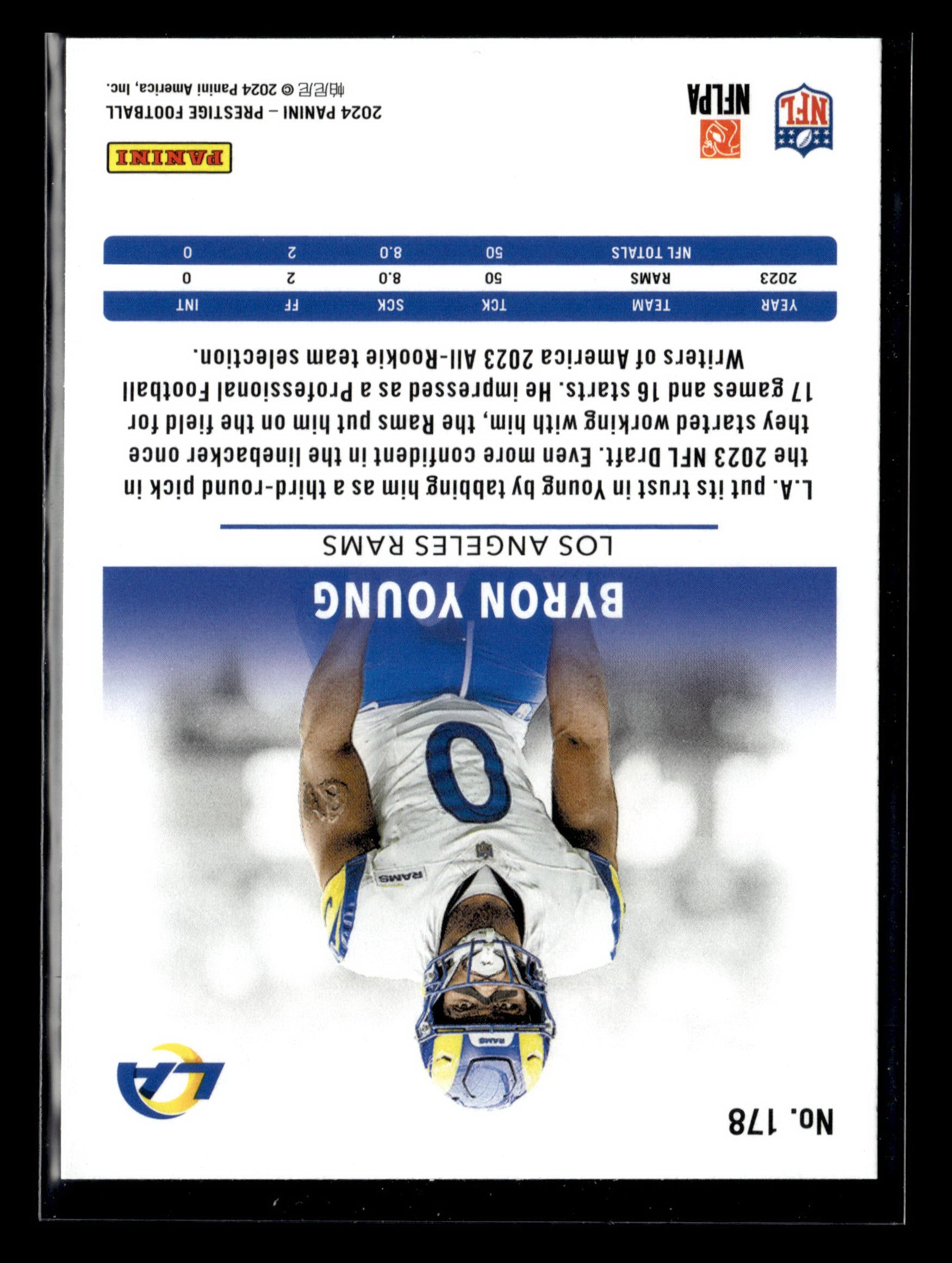 2024 Panini Prestige #178 Byron Young Diamond Xtra Points