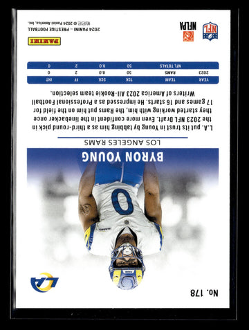 
2024 Panini Prestige #178 Byron Young Diamond Xtra Points