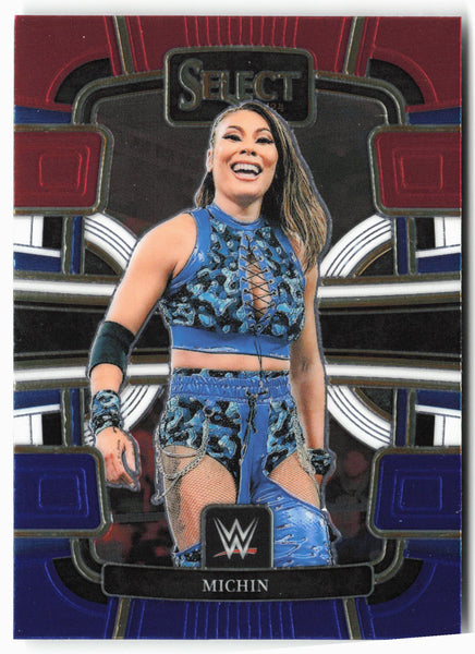 2024 Panini Select WWE #84 Michin Red and Blue