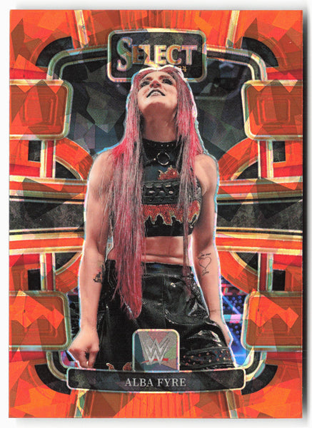 2024 Panini Select WWE #78 Alba Fyre Orange Ice Prizms