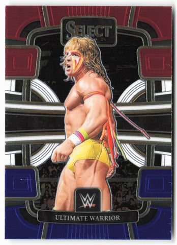 2024 Panini Select WWE #7 Ultimate Warrior Red and Blue