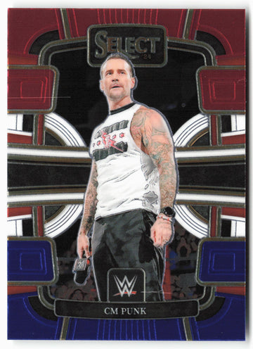 
2024 Panini Select WWE #20 CM Punk Red and Blue