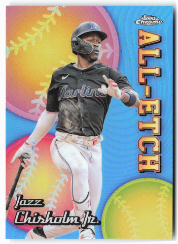 2024 Topps Chrome #CAE-22 Jazz Chisholm Jr. Chrome All-Etch