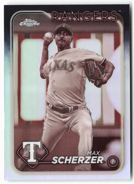 2024 Topps Chrome #37 Max Scherzer Sepia Refractors