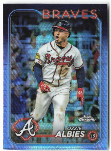 
2024 Topps Chrome #9 Ozzie Albies Prism Refractors