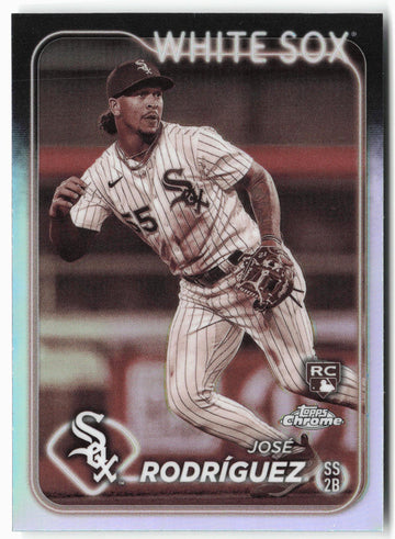 
2024 Topps Chrome #115 José Rodríguez Sepia Refractors