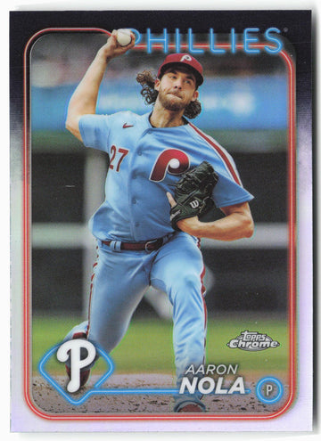 
2024 Topps Chrome #262 Aaron Nola Refractors