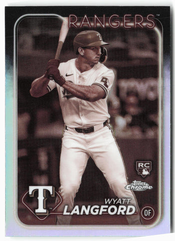 2024 Topps Chrome #122 Wyatt Langford Sepia Refractors