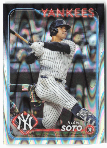 
2024 Topps Chrome #150 Juan Soto Raywave Refractors