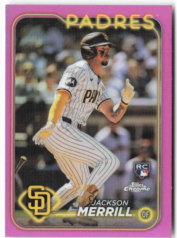 2024 Topps Chrome #207 Jackson Merrill Pink Refractors