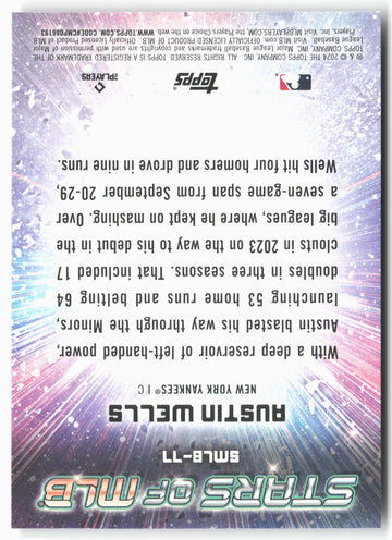 2024 Topps Update #SMLB-77 Austin Wells Stars of MLB