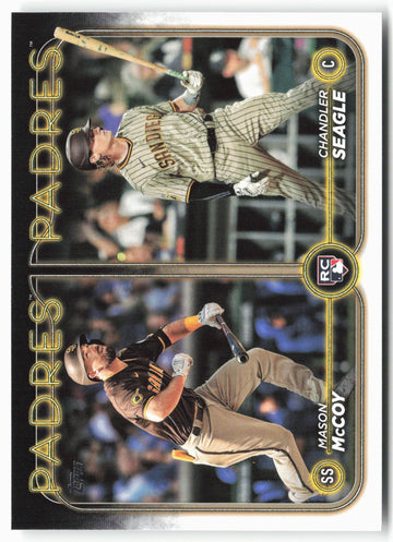 
2024 Topps Update #US227 Chandler Seagle / Mason McCoy RCOM, RC