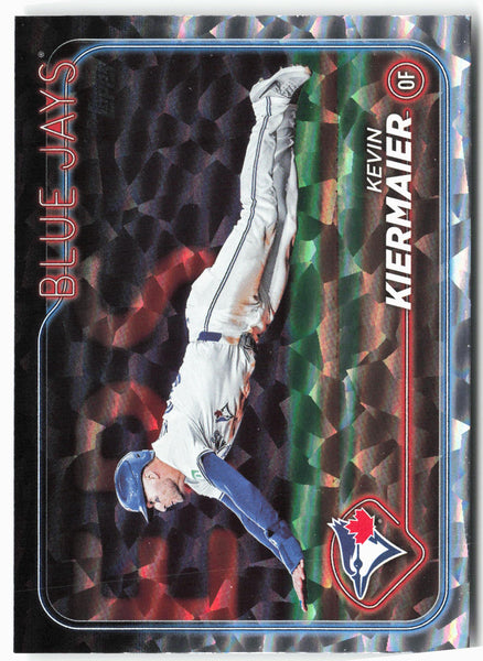 2024 Topps Update #US19 Kevin Kiermaier Silver Crackle Foilboard