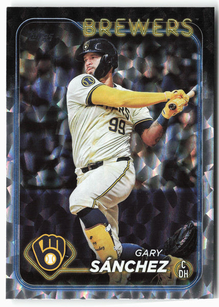 2024 Topps Update #US39 Gary Sánchez Silver Crackle Foilboard