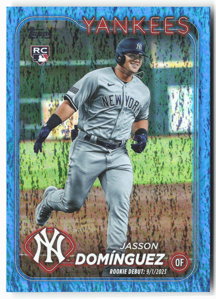 2024 Topps Update #US175 Jasson Domínguez Blue Holofoil #/999