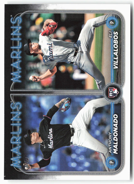 2024 Topps Update #US305 Eli Villalobos / Anthony Maldonado RCOM, RC