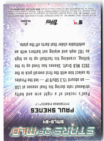 2024 Topps Update #SMLB-64 Paul Skenes Stars of MLB