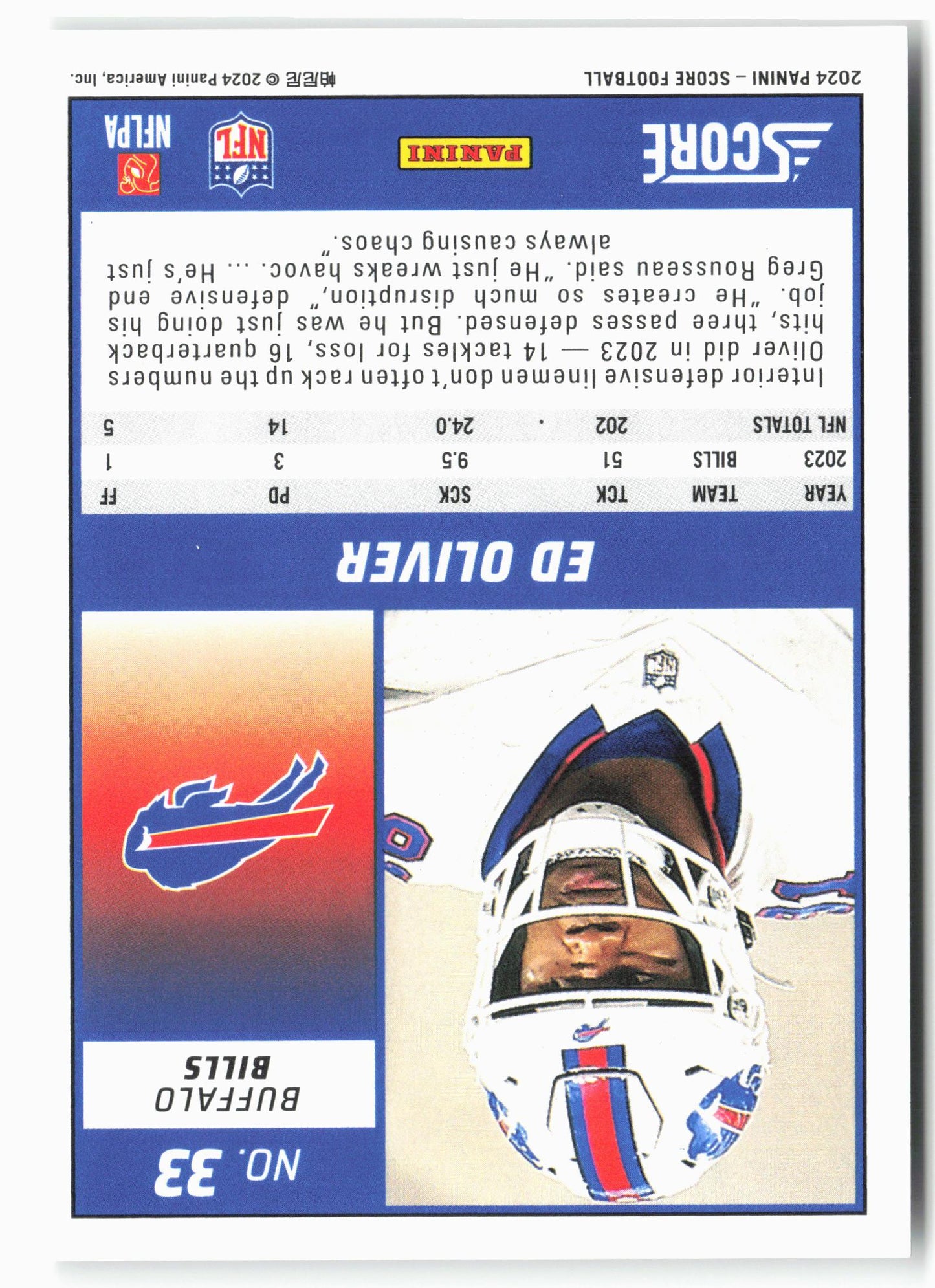 2024 Score #33 Ed Oliver