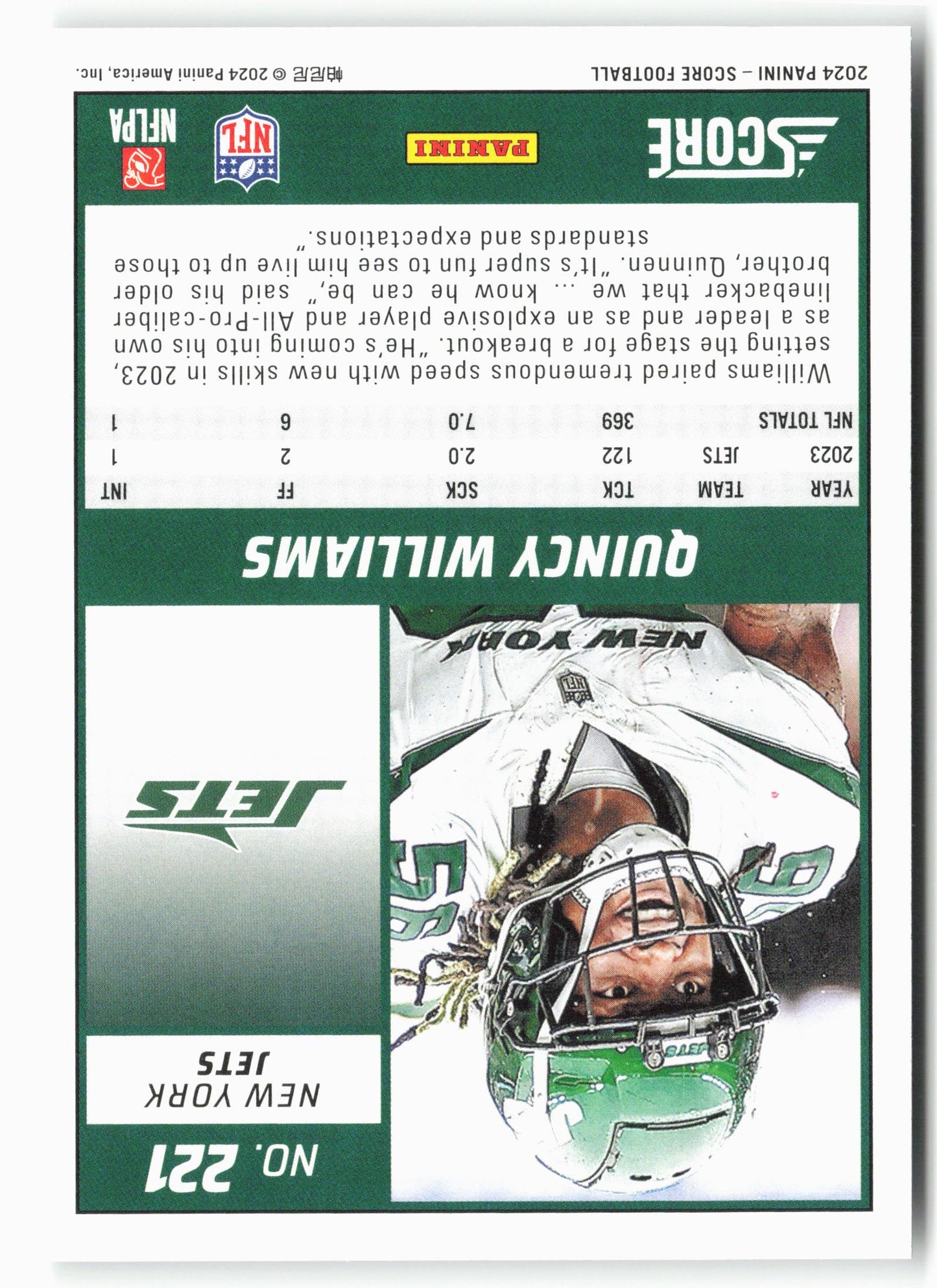 2024 Score #221 Quincy Williams