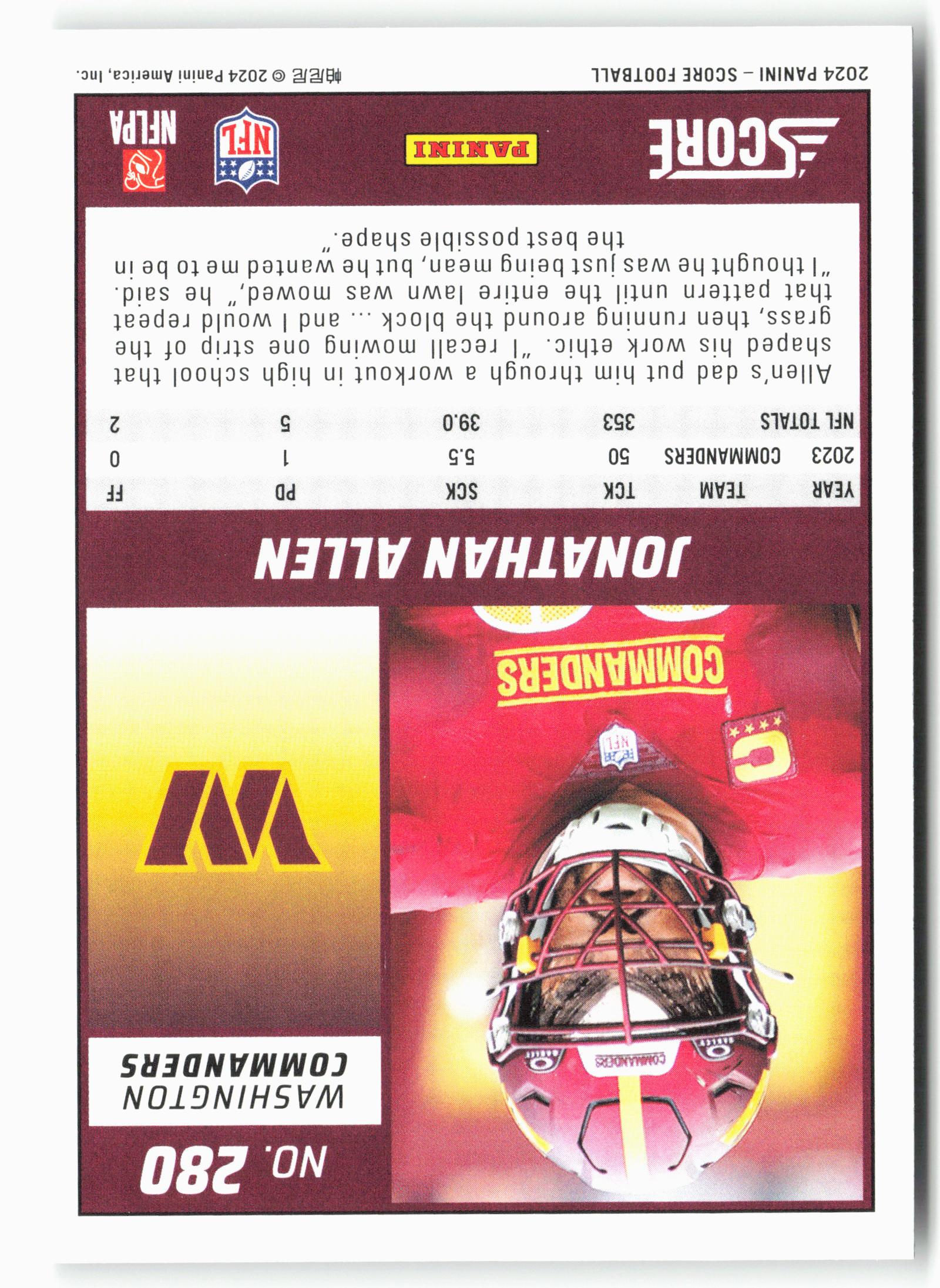 2024 Score #280 Jonathan Allen