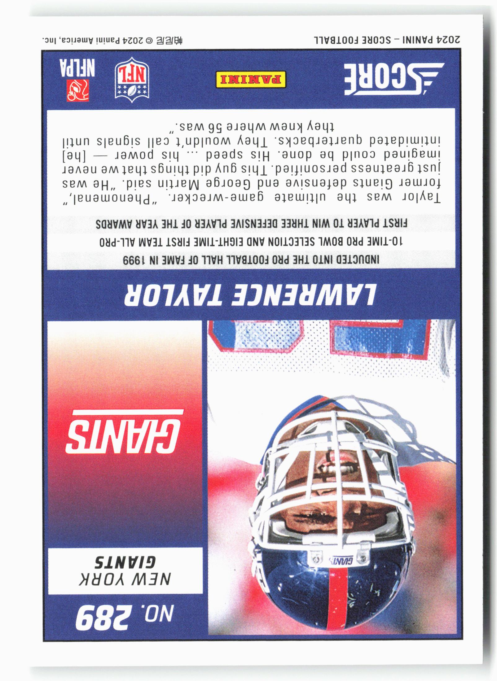 2024 Score #289 Lawrence Taylor
