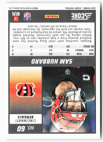 
2024 Score #60 Sam Hubbard