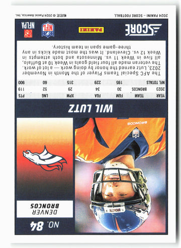 
2024 Score #84 Wil Lutz