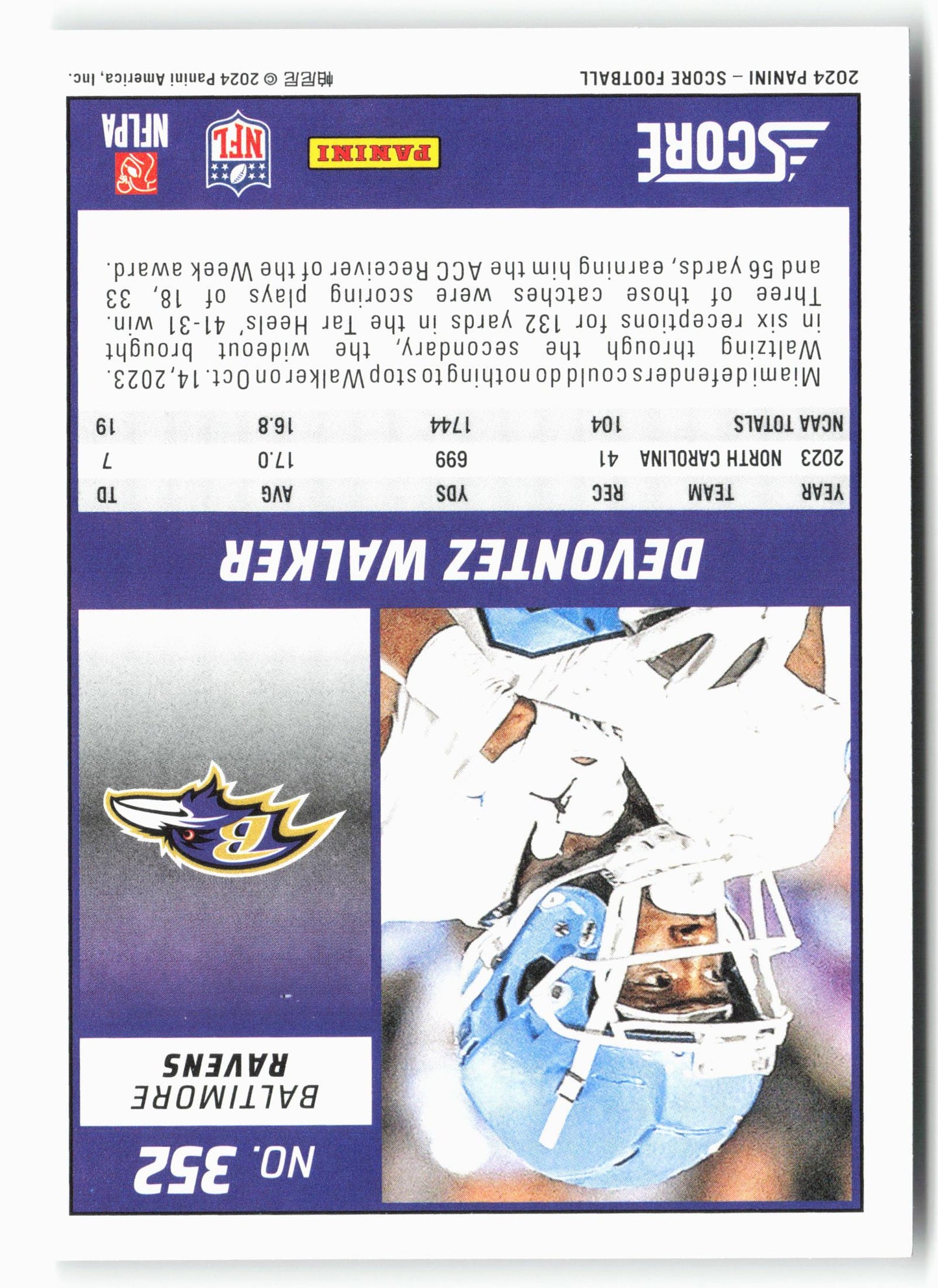 2024 Score #352 Devontez Walker