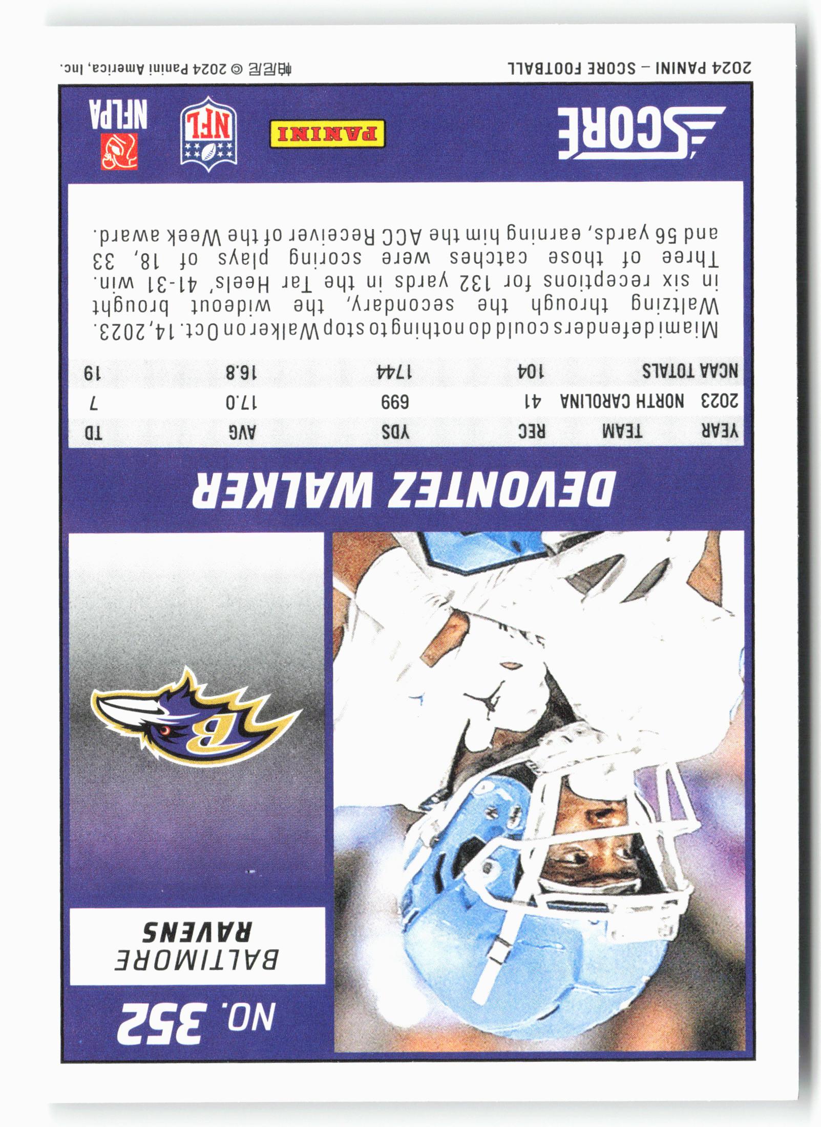 2024 Score #352 Devontez Walker