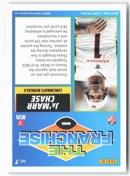 2024 Score #7 Ja'Marr Chase The Franchise