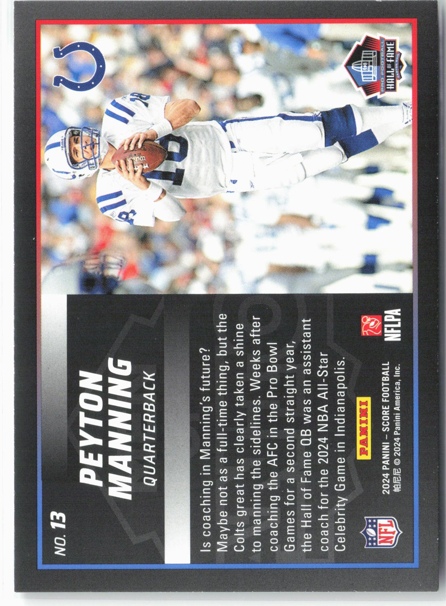 2024 Score #13 Peyton Manning Men of Canton