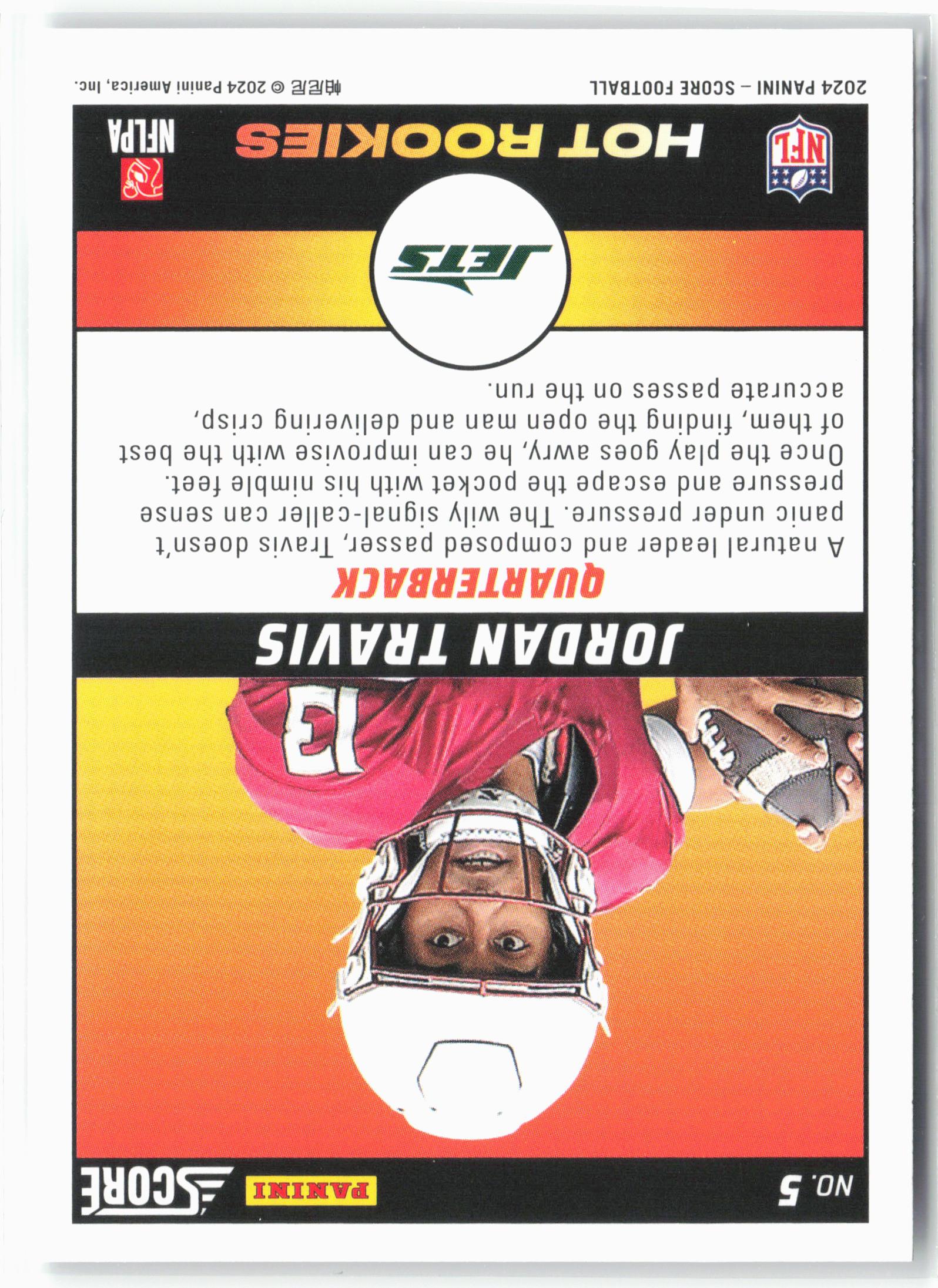 2024 Score #5 Jordan Travis Hot Rookies