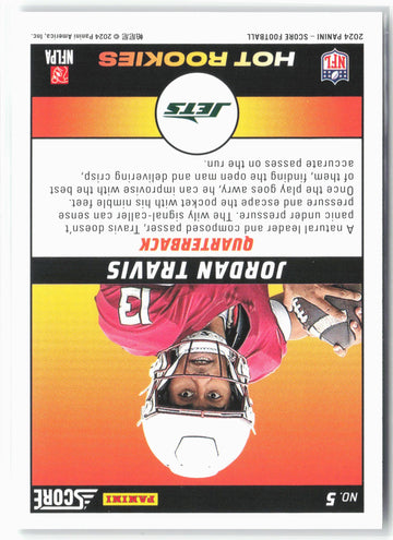 
2024 Score #5 Jordan Travis Hot Rookies