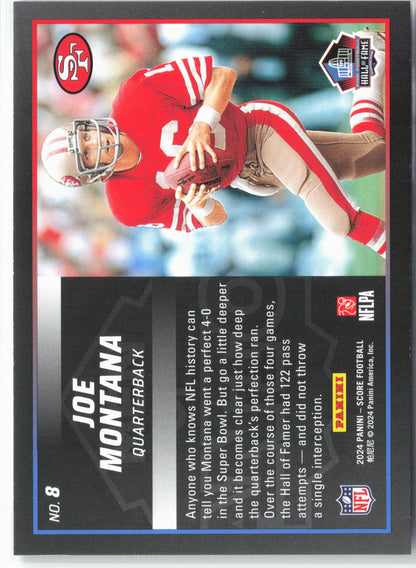 2024 Score #8 Joe Montana Men of Canton