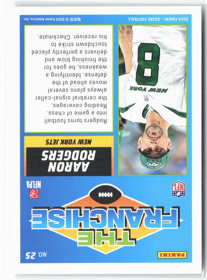 2024 Score #25 Aaron Rodgers The Franchise