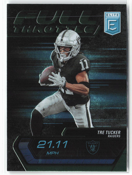 2024 Donruss Elite #18 Tre Tucker Full Throttle Green