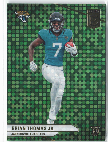 2024 Donruss Elite #106 Brian Thomas Jr. Green Disco