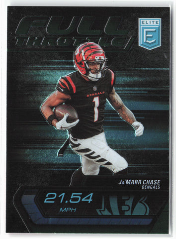 2024 Donruss Elite #9 Ja'Marr Chase Full Throttle Green