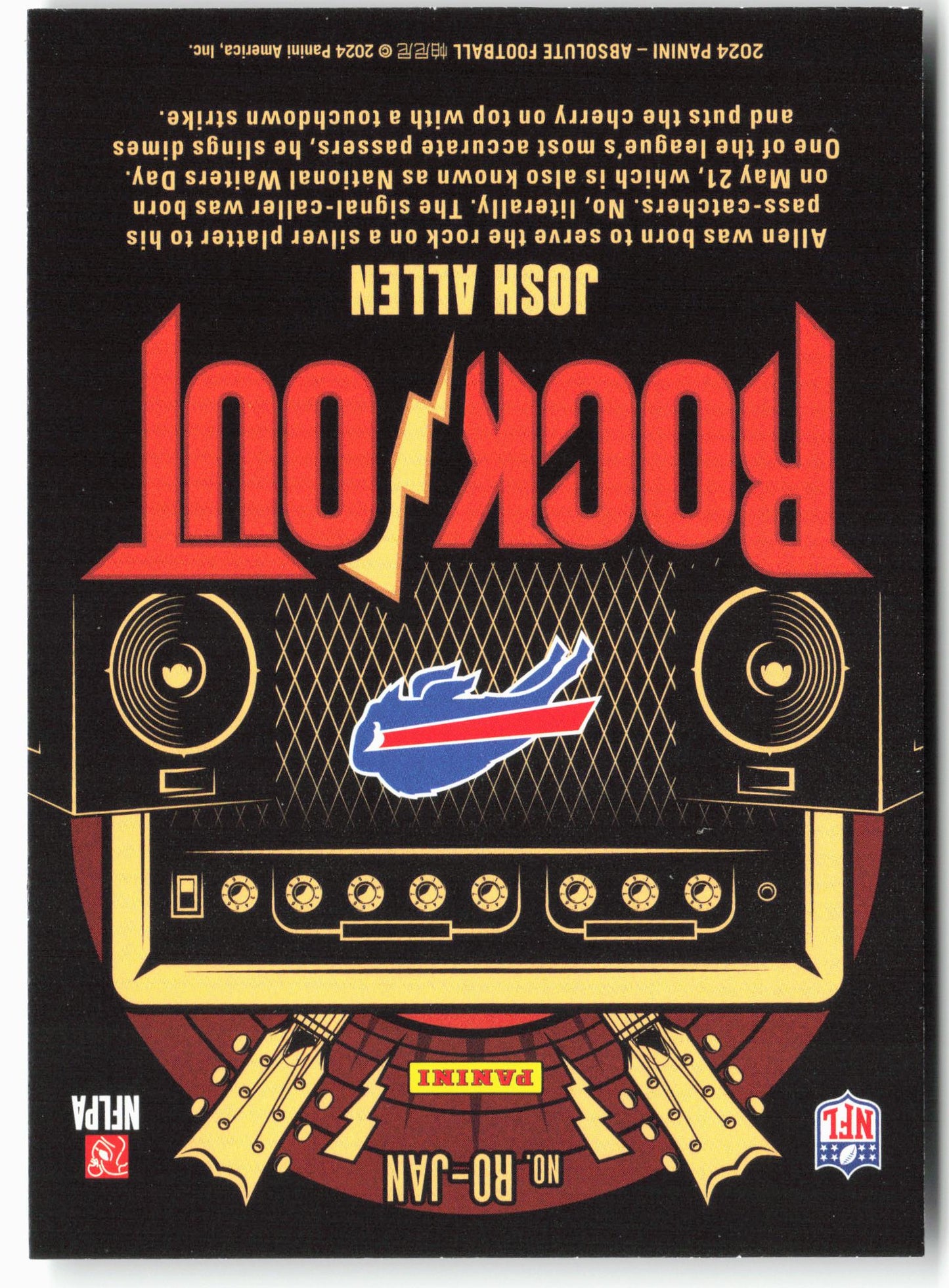 2024 Panini Absolute #RO-JAN Josh Allen Rock Out