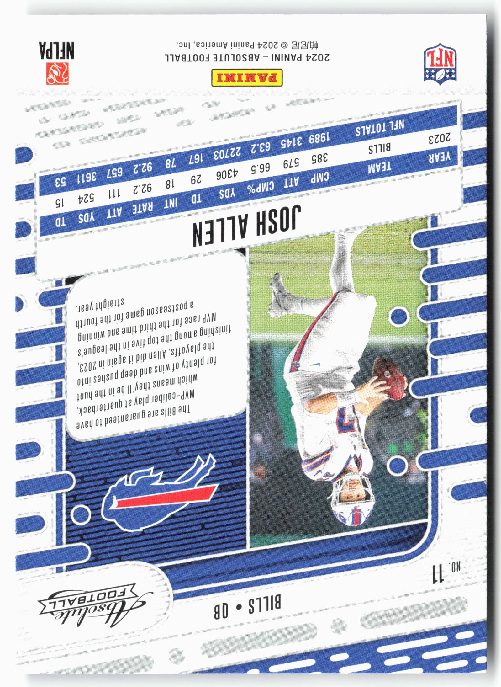 2024 Panini Absolute #11 Josh Allen Retail