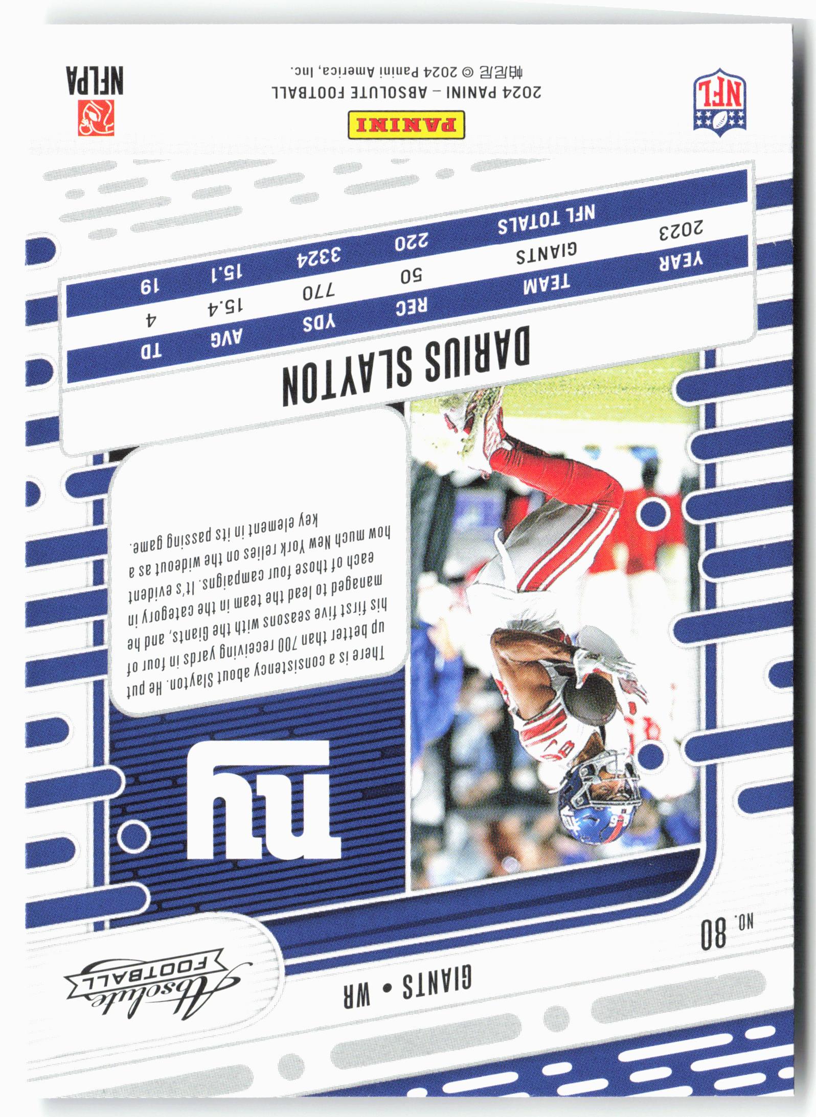 2024 Panini Absolute #80 Darius Slayton Retail