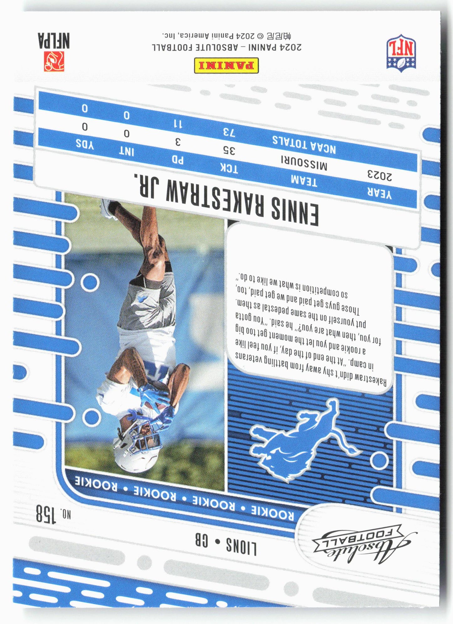 2024 Panini Absolute #158 Ennis Rakestraw Jr.